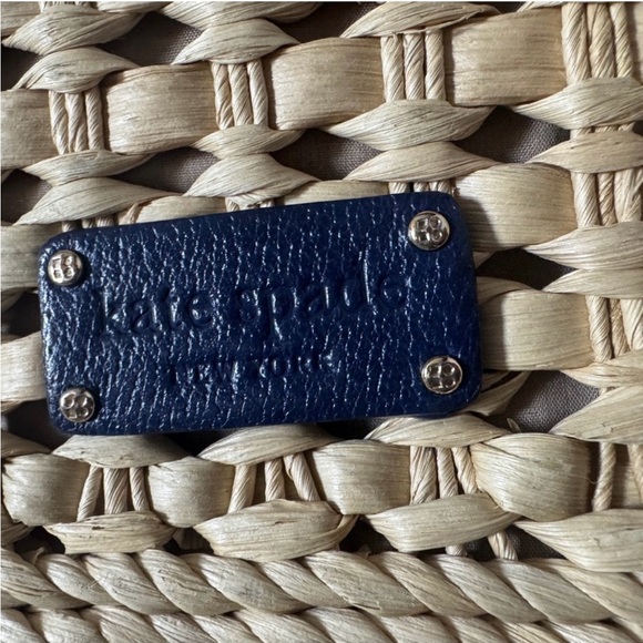 Kate Spade Straw Darlington Jackie Handbag Purse with wallet - Picture 3 of 11